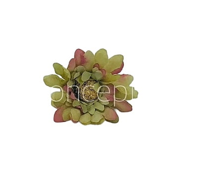 Daisy Flower-Pistachio Green with hints of Pink