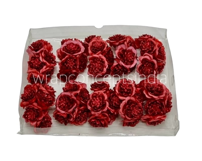 Glitter Flower - Maroon Glitter Flower - Maroon
