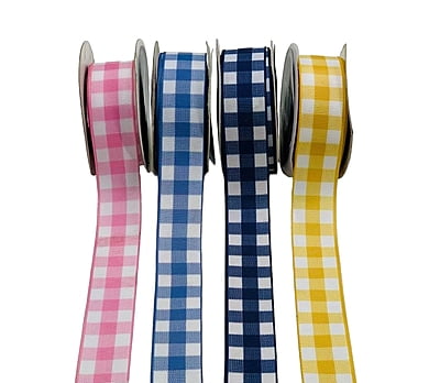 Plaid Grosgrain Ribbon