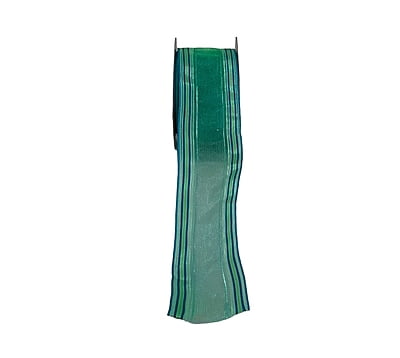Sheer Ribbon with Striped Edges