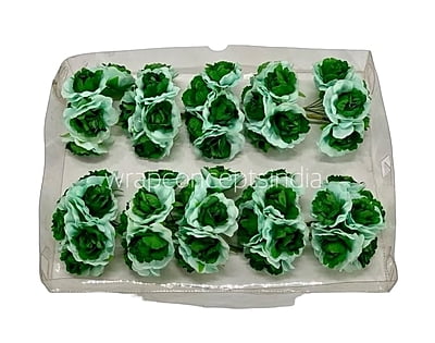 Mint & Green Rose on Stick