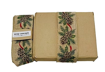 Pine Tree Natural Burlap Ribbon