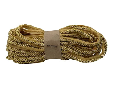 Gold & Glitter Twisted Chord - 10 MM