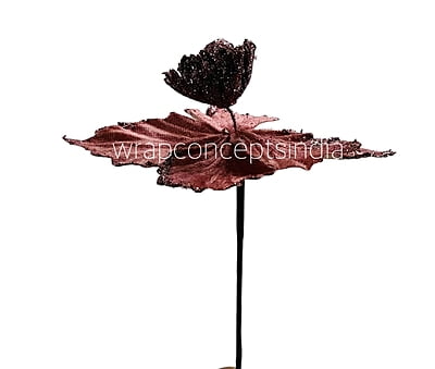 Medium Flower with Glitter Edges