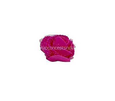 Fuchsia Medium Foam Rose with Net Fuchsia Medium Foam Rose with Net