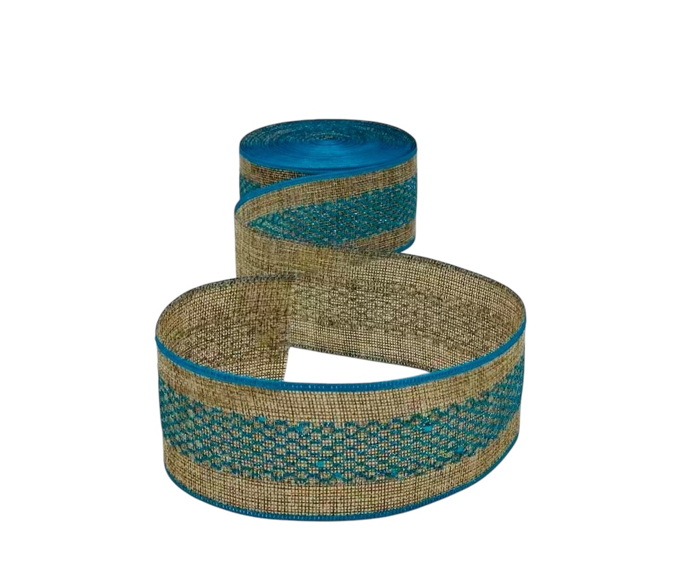 Ribbons for cutting-Wired Foil Ribbon Gold