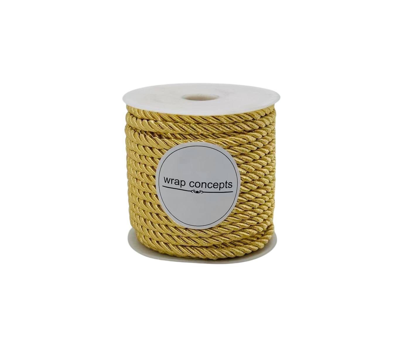 Twisted Chord - Dull Gold - 5.5/ 8 MM