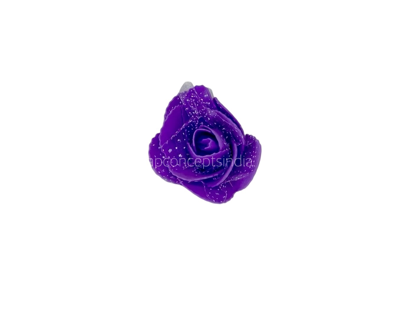 Purple Medium Foam Rose With Net Purple Medium Foam Rose With Net