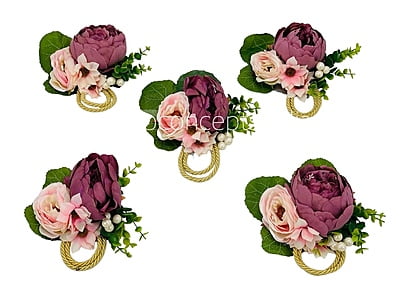 Dusky Mauve Peony & Camellia  Ready Bunch