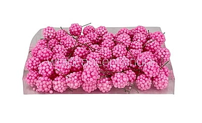 Glitter Balls on Stick - Pink