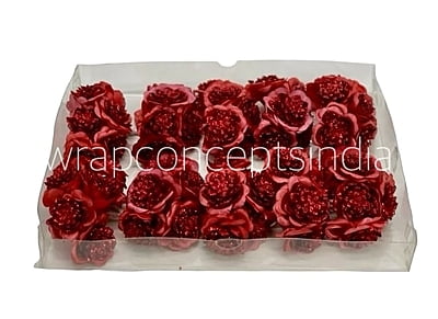 Glitter Flower - Maroon Glitter Flower - Maroon