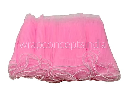 Organza Frill Lace with Pearl Edges