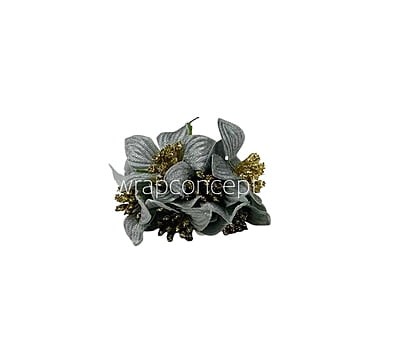 Grey Flowers with Glitter Pollen Grey Flowers with Glitter Pollen