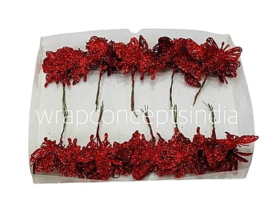 Glitter Butterfly - Gold/Silver/Red