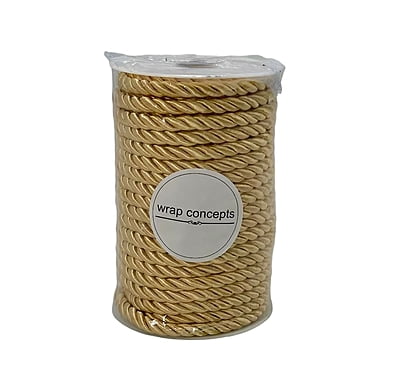 Twisted Chord - Dull Gold - 5.5/ 8 MM