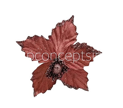 Medium Flower with Glitter Edges