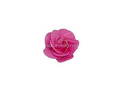 Pink Medium Foam Rose With Net Pink Medium Foam Rose With Net