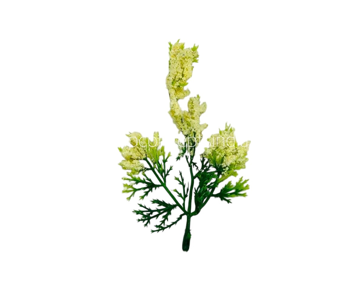 Green Fern Leaves with Lilac Edges Green Fern Leaves with Lilac Edges