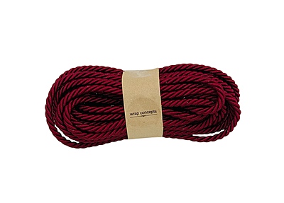 Burgundy Twisted Chord - 9MM Burgundy Twisted Chord - 9MM