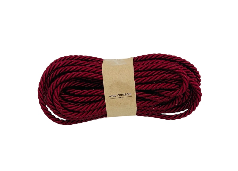 Burgundy Twisted Chord - 9MM Burgundy Twisted Chord - 9MM