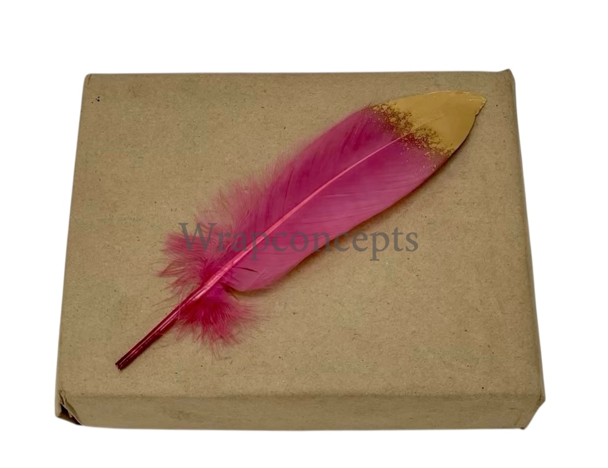 Faux Feather with Gold Edges Faux Feather with Gold Edges