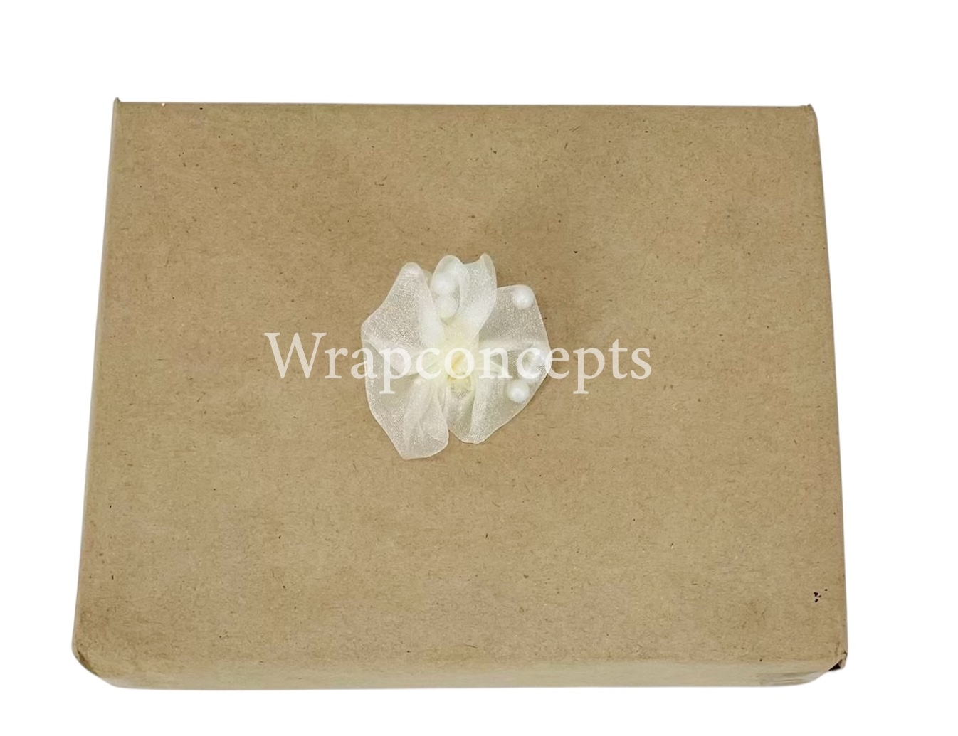 Ivory Organza Flowers with Pearls Ivory Organza Flowers with Pearls