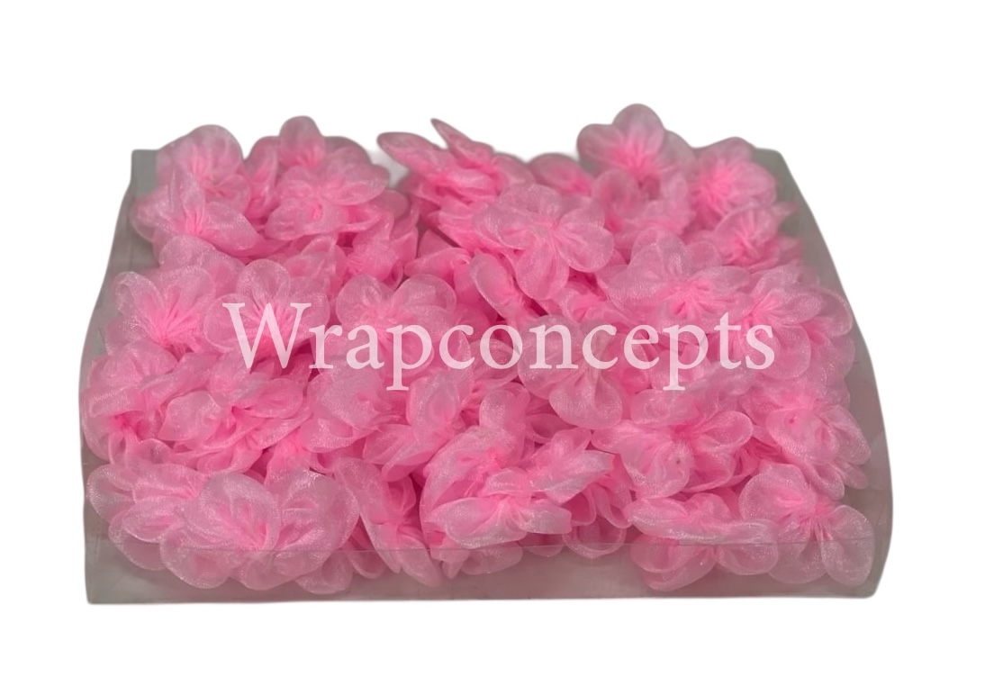 Pink Organza Flowers Pink Organza Flowers