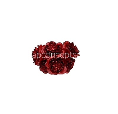 Glitter Flower - Maroon Glitter Flower - Maroon
