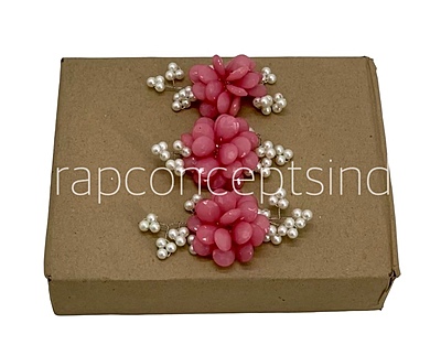 Stone Flowers with Pearl Add-ons- Multicolor Stone Flowers with Pearl Add-ons- Multicolor