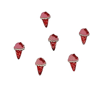 Ice Cream Cone Accessories - Gold Ice Cream Cone Accessories - Gold