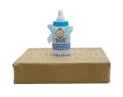 Pink/Blue Bottle with Baby Motif