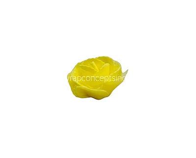 Yellow Medium Foam Rose With Net