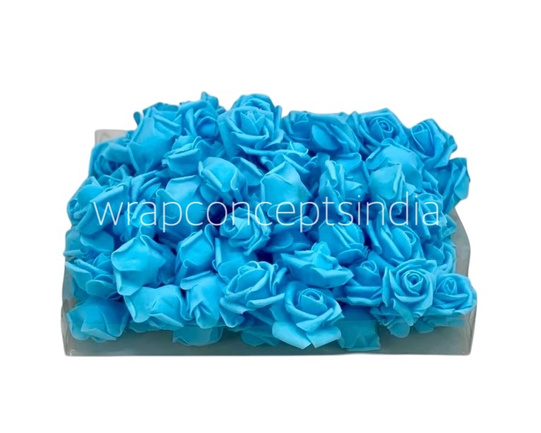 Sky Blue Medium Foam Rose