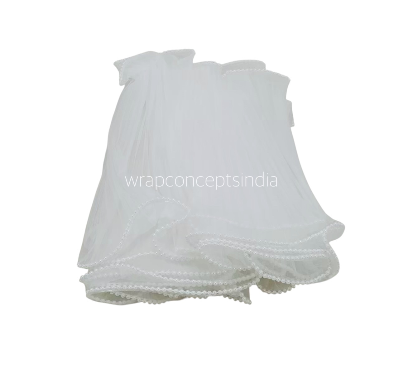 Ribbons for Cuttings - Ivory Sheer ribbon with Satin Stripe