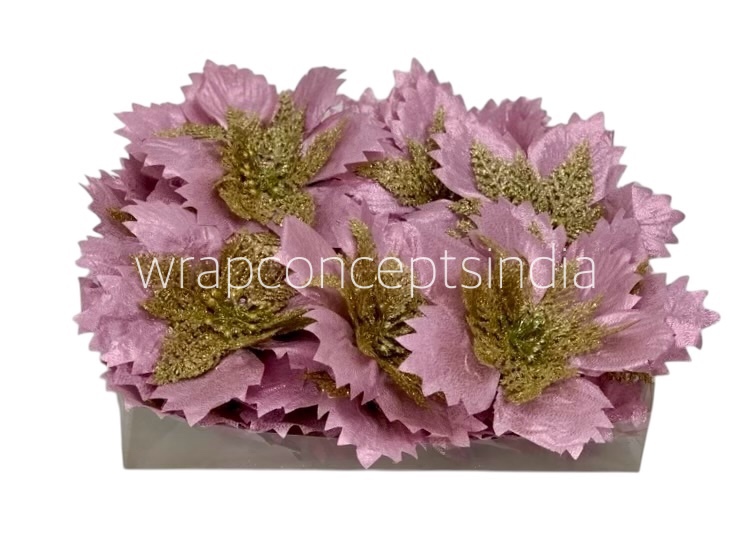 Pink & Silver Metallic Poinsettias