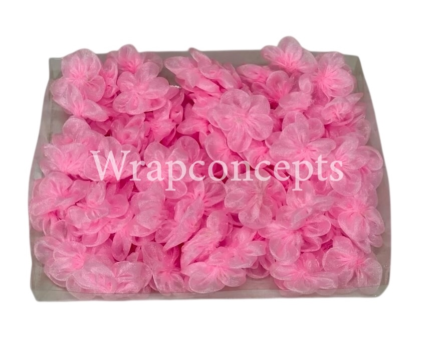 Pink Organza Flowers