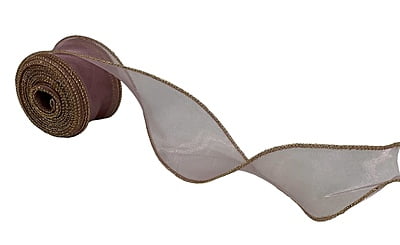 Sheer Ribbon with Gold Wired Edges