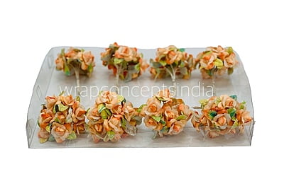 Peach Rose Buds on Stick