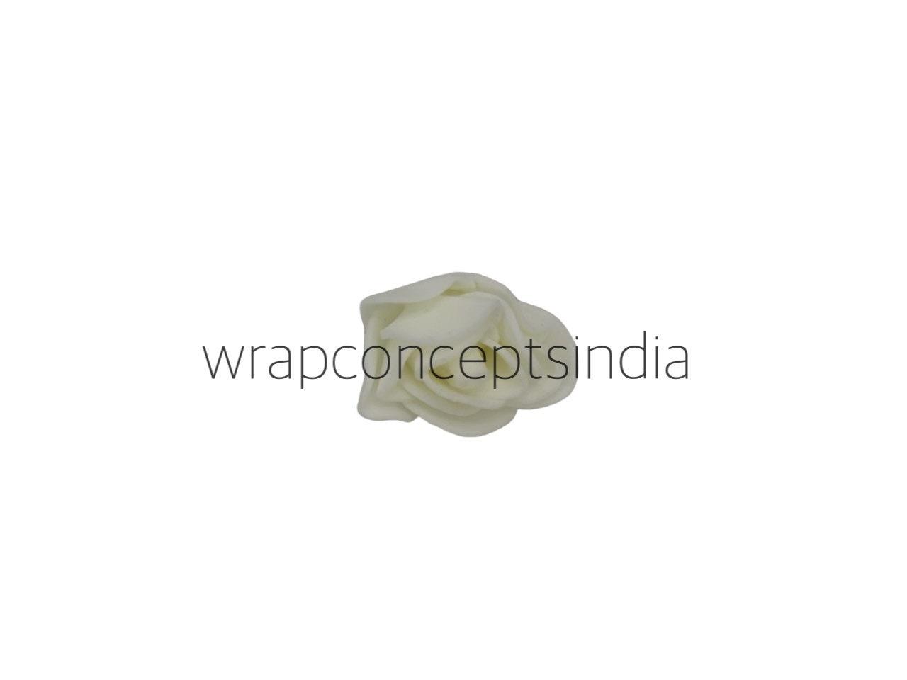 Small Foam Roses with Net -Ivory