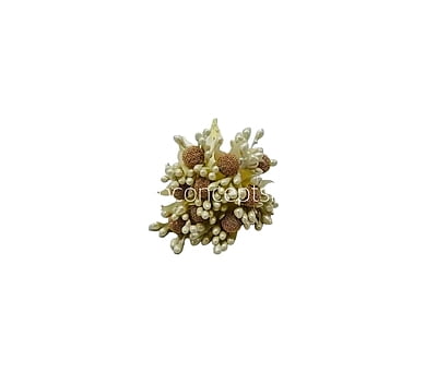 Cream Pollen with Gold Balls