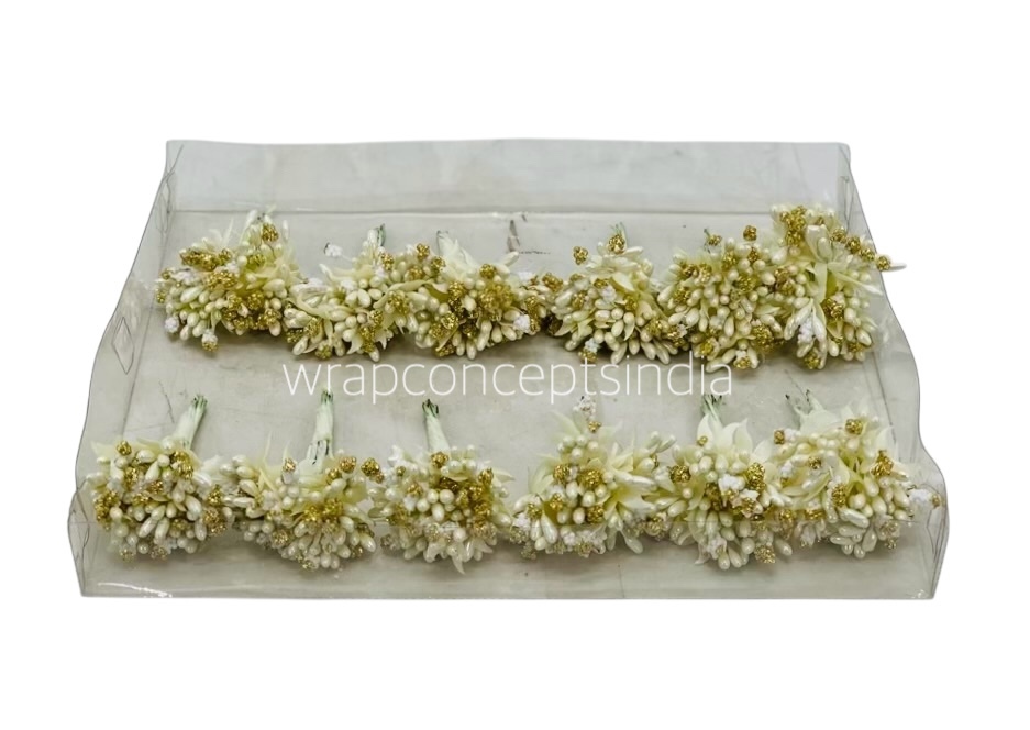 Cream & Glitter Gold Pollens