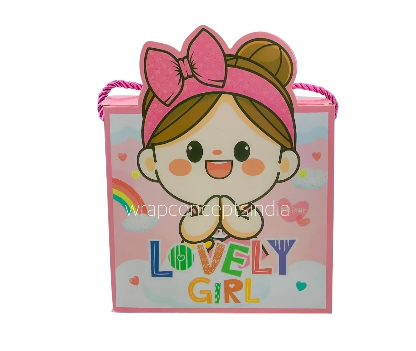 Lovely Boy/Girl Foldable Paper Gift Bag Box Lovely Boy/Girl Foldable Paper Gift Bag Box