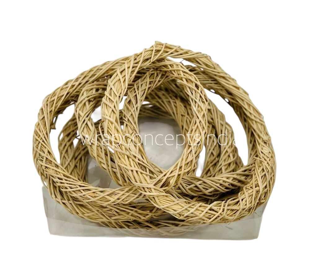 10"/25 cms Natural Color Wooden Wreath Ring