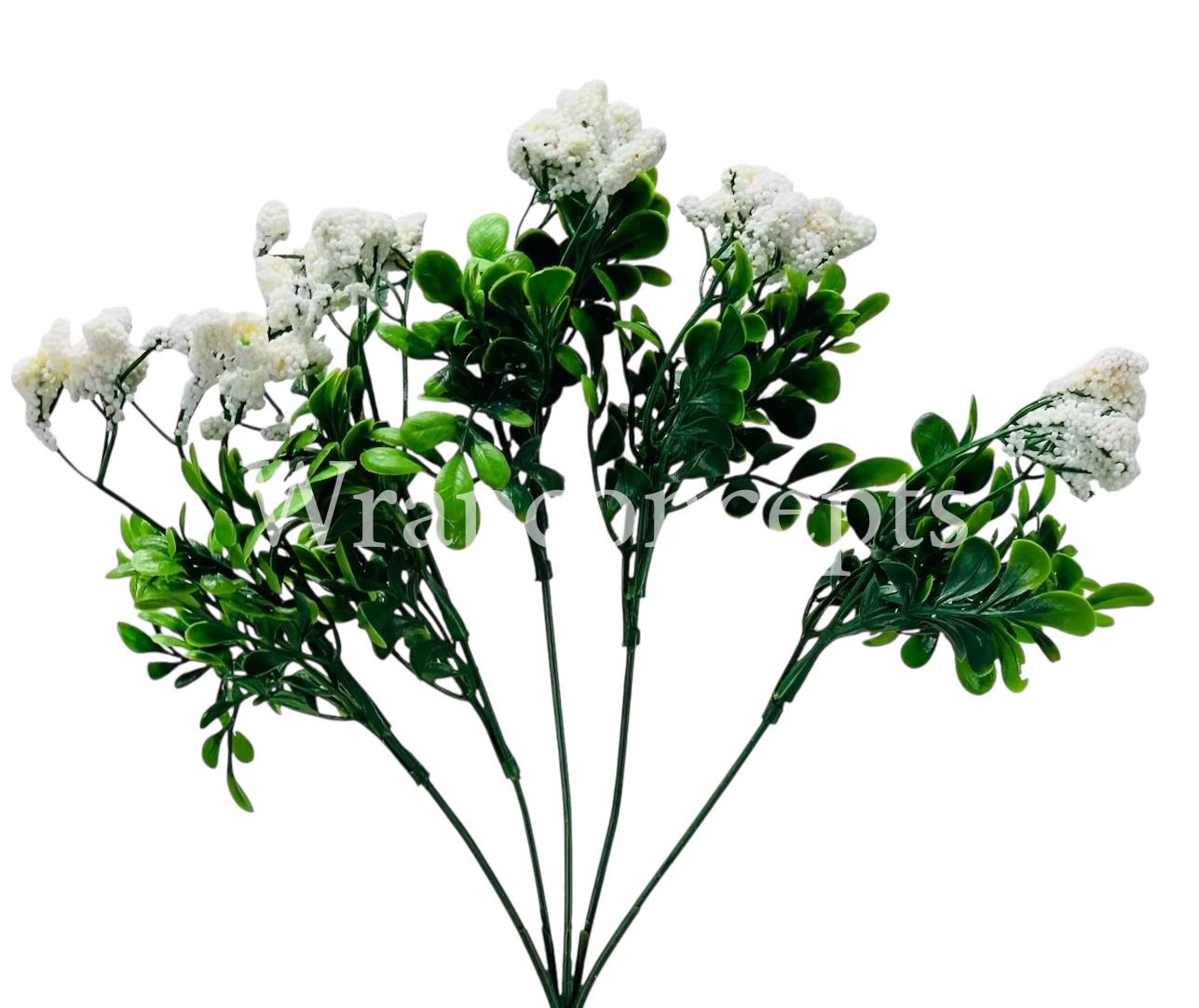 Frosted Flowers with Leaves Bunch Frosted Flowers with Leaves Bunch