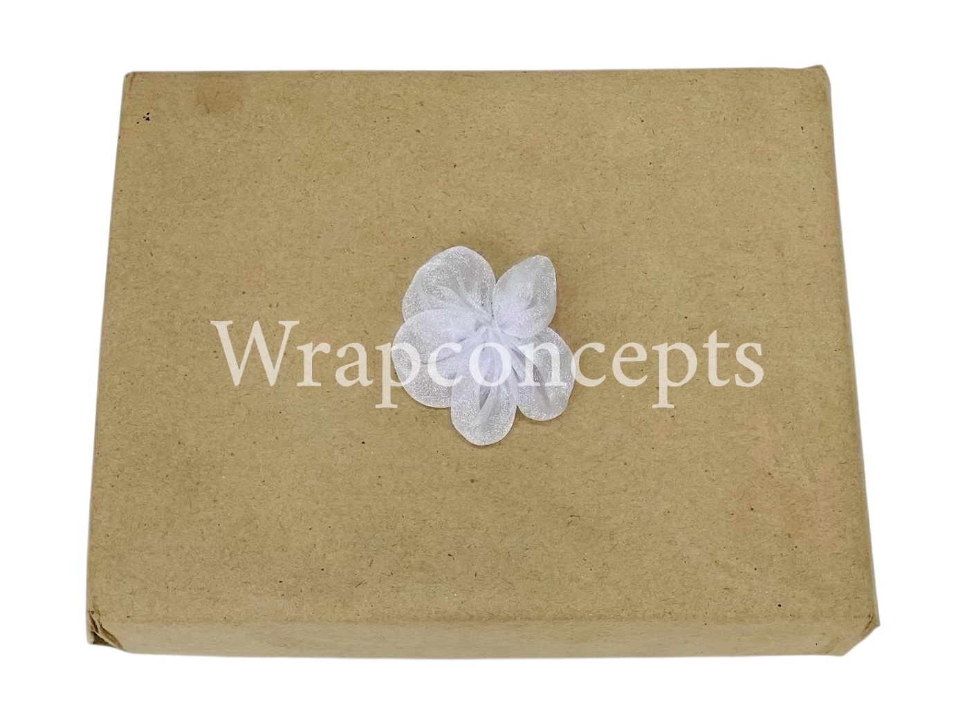 Silverish White Organza Flowers Silverish White Organza Flowers
