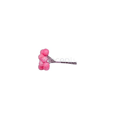 Pink Glitter Holly Sticks