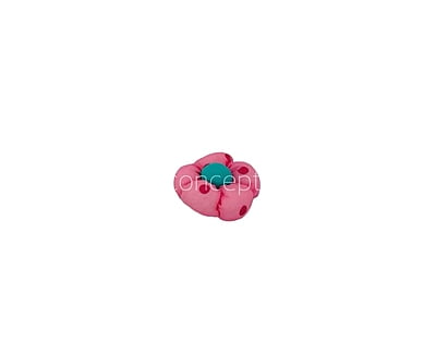 Pink Flower with Cyan Center Pink Flower with Cyan Center