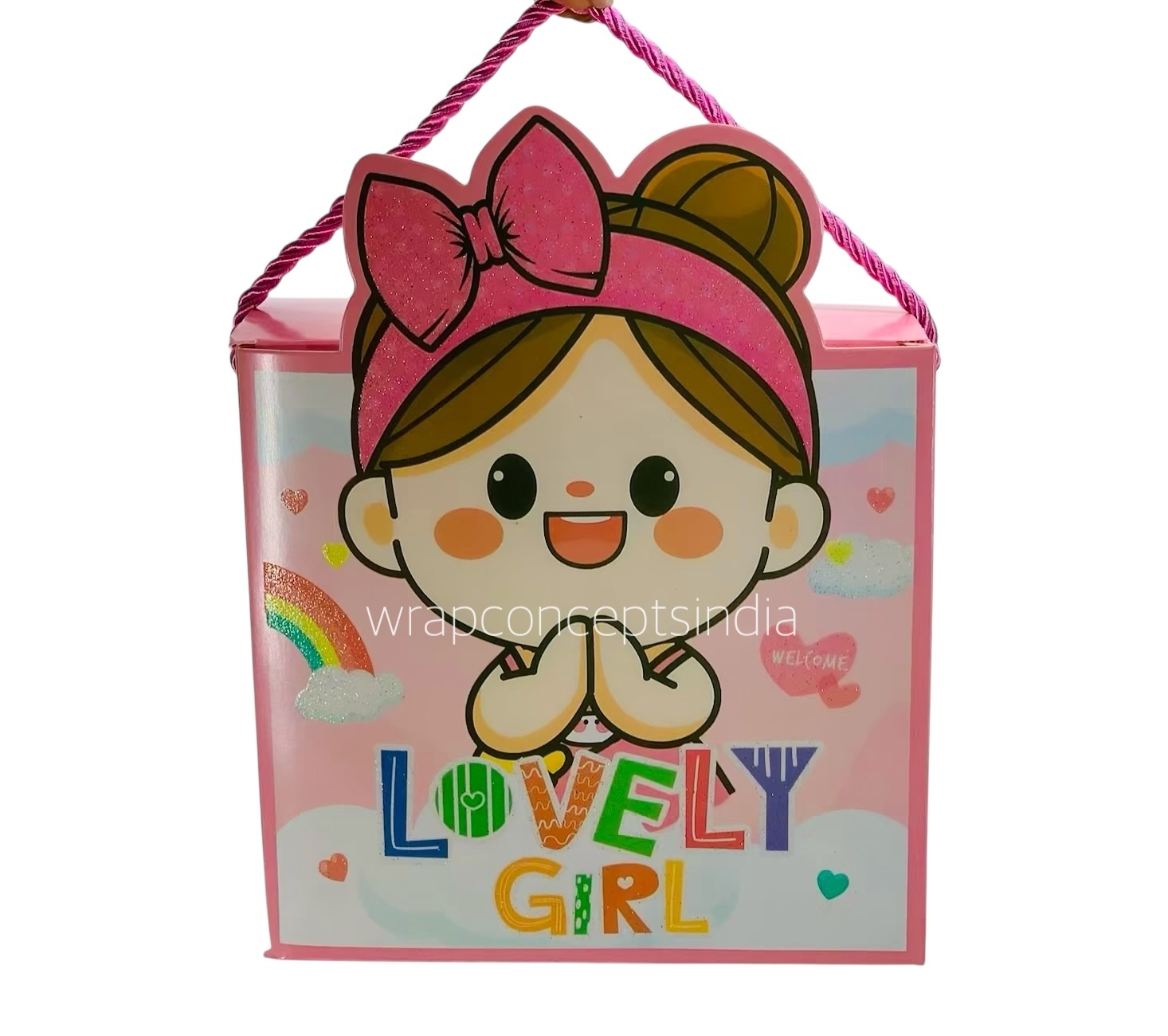 Lovely Boy/Girl Foldable Paper Gift Bag Box Lovely Boy/Girl Foldable Paper Gift Bag Box