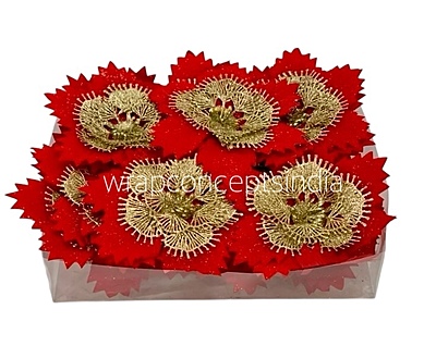 Red Texture Flower With Gold Pollen Red Texture Flower With Gold Pollen