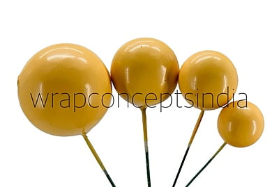 Yellow Faux Balls - 20 Pcs Yellow Faux Balls - 20 Pcs